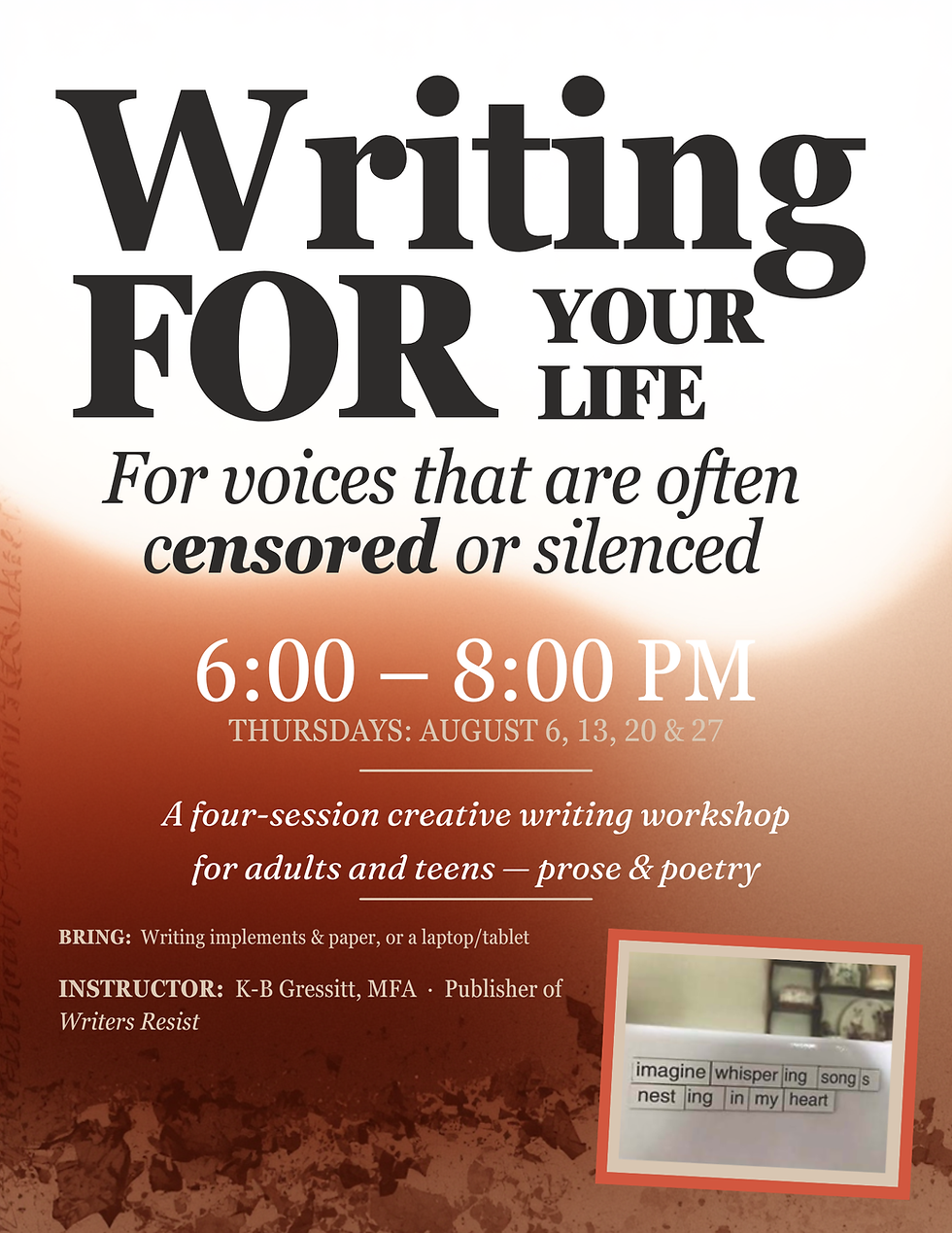 Writing for Your Life