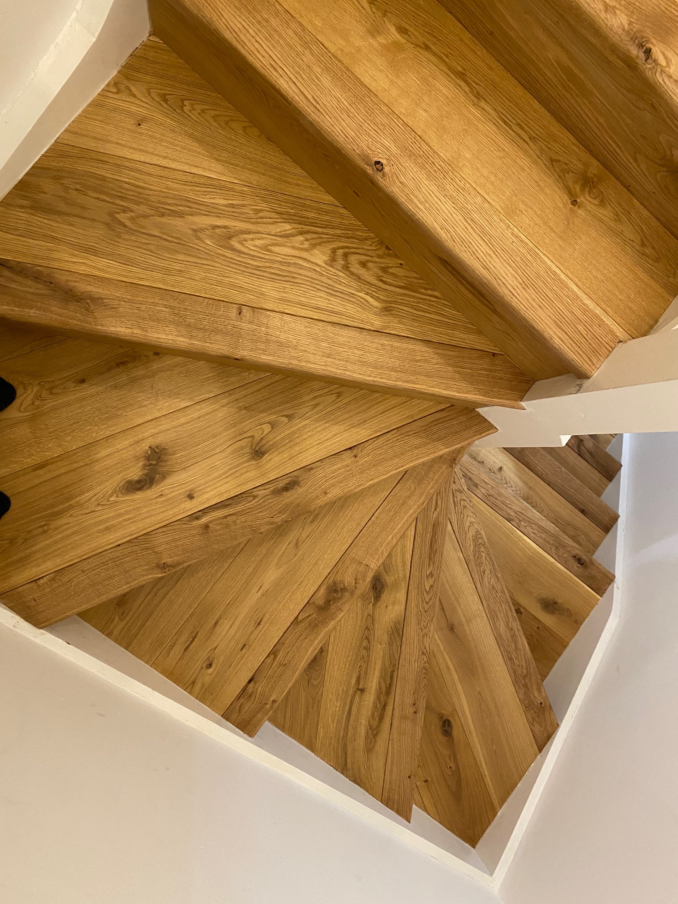 Sanded oak staircase in Clifton, Bristol