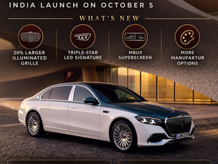 2026 Mercedes-Maybach S-Class ahead of its India launch on October 5