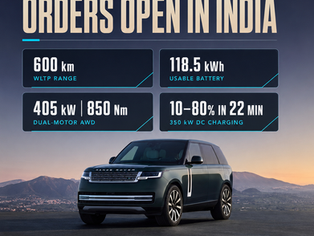 Range Rover Electric with 600 km WLTP range now available to order in India