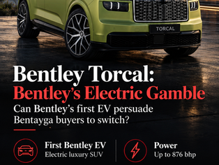 Bentley Torcal EV first electric SUV expected to launch in India in 2027