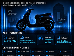 VinFast electric two-wheeler dealer hunt in India ahead of e-scooter launch