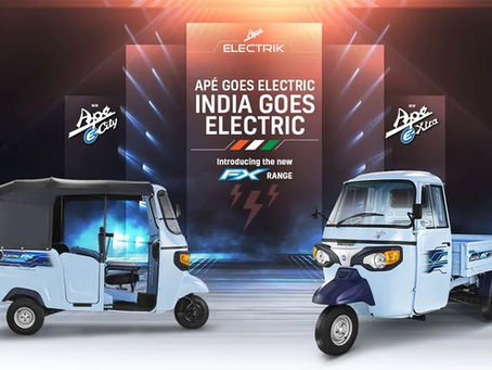 Electric Three Wheelers Rolled Out by Piaggio starting at Rs. 2.83 Lakhs
