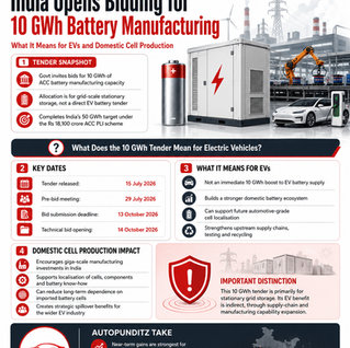 India opens bidding for 10 GWh battery manufacturing capacity and its impact on EVs and domestic cell production