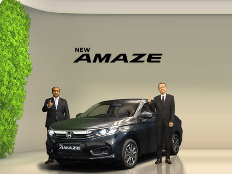 Honda Cars launched the New Amaze at a starting price of ₹6.32 Lakhs