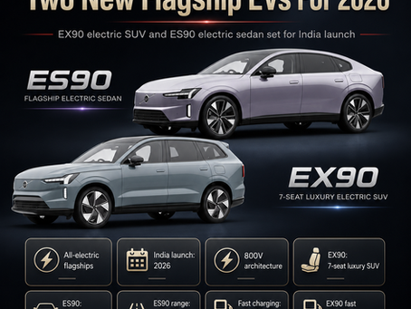 Volvo EX90 electric SUV and ES90 electric sedan confirmed for India launch in 2026