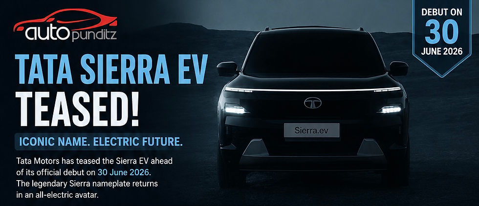 Tata Sierra EV Teased Ahead Of June 30 Debut: The Icon Returns In Electric Form