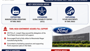 Ford Officials Meet Tamil Nadu CM to Accelerate Manufacturing Restart and Future Investments