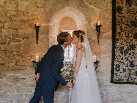 Elopement Wedding: An Intimate Castle Celebration in Cornwall