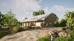 Family house near the forest