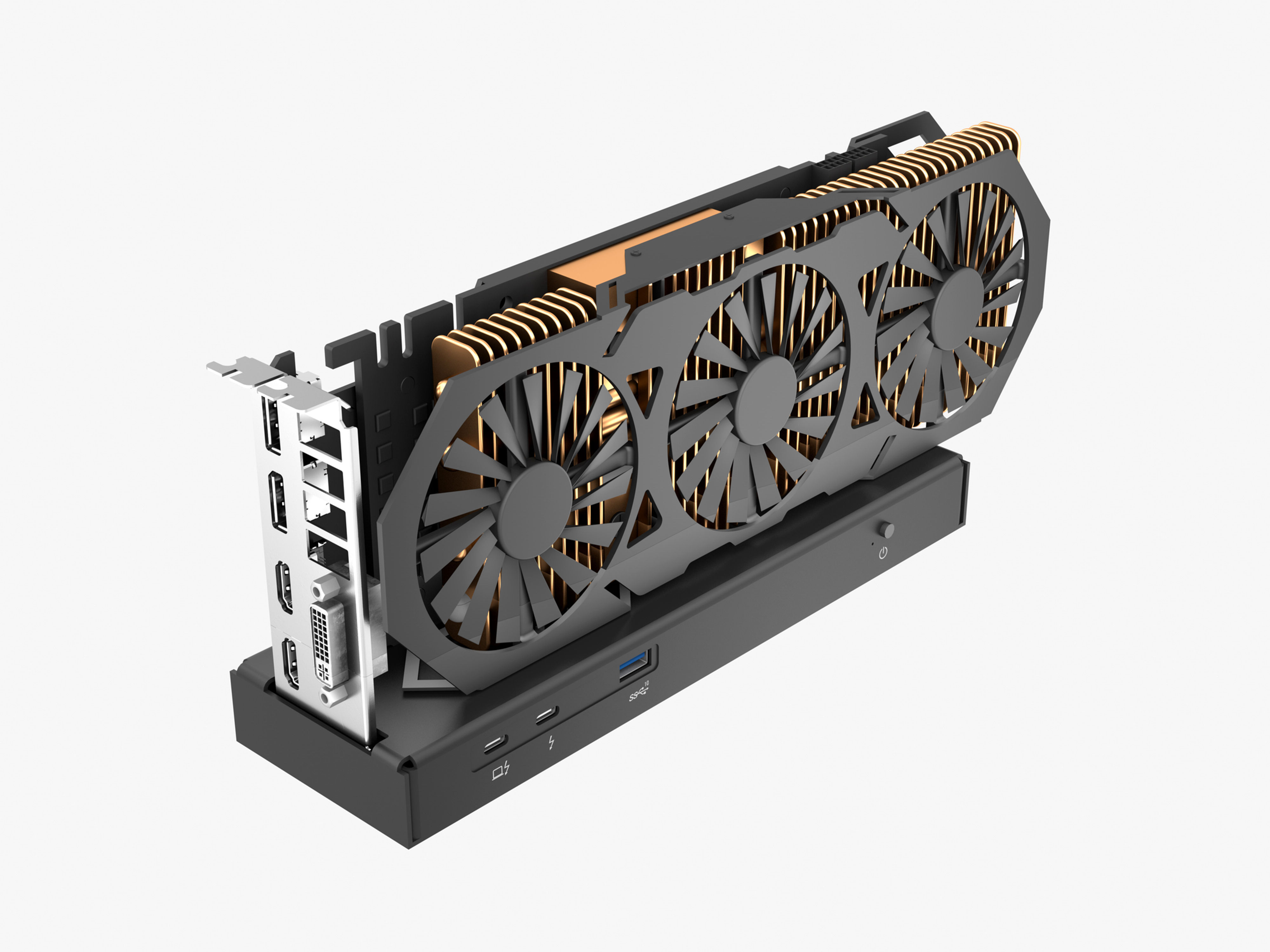 Mini eGPU Enclosure USB4 40Gbps Compatible with Thunderbolt 4, External GPU Dock