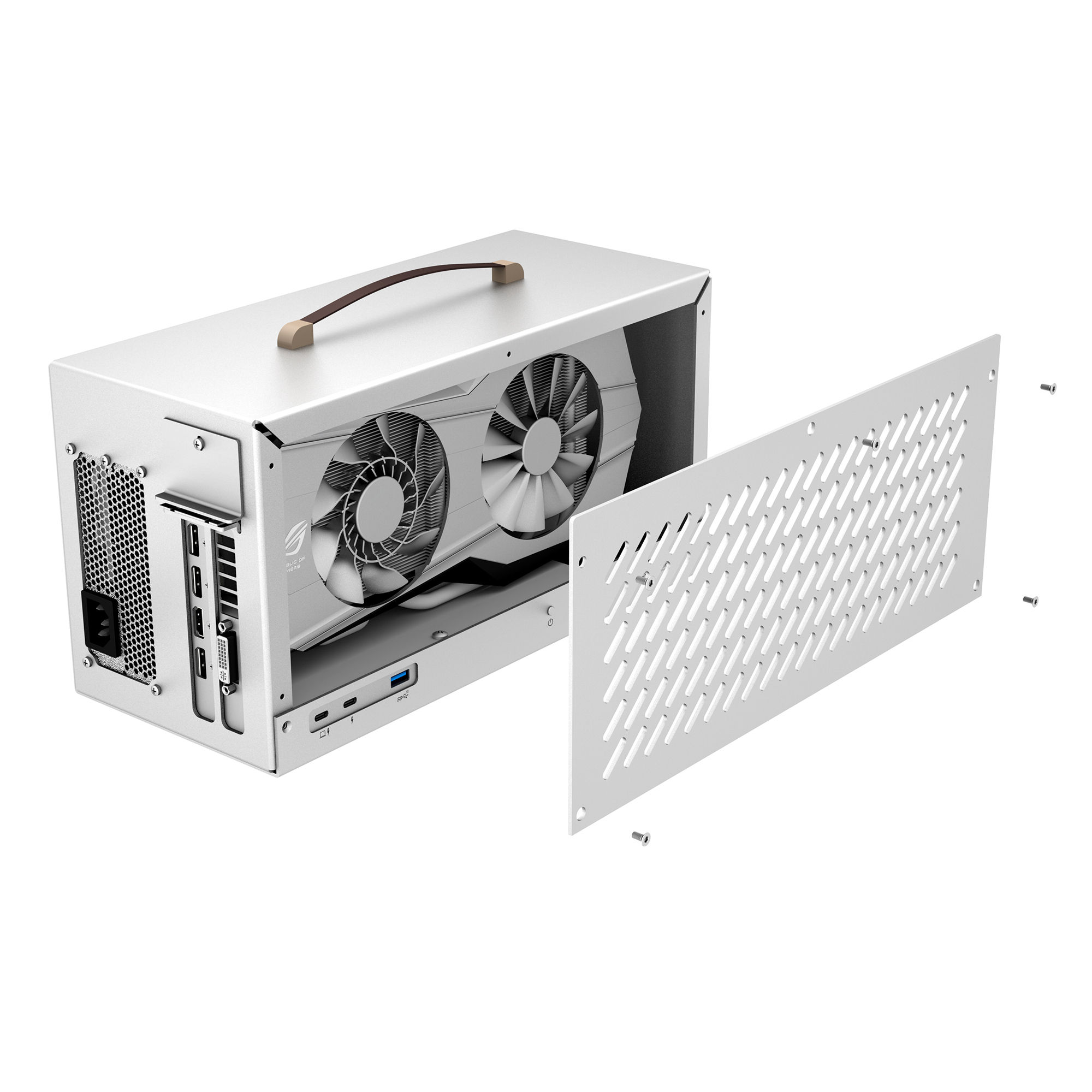 Compact USB4 40Gbps Compatible with Thunderbolt 4 eGPU Enclosure with 600W PSU