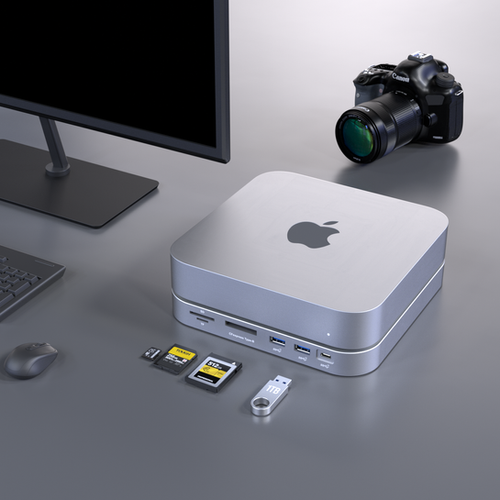 Mac Mini Silver USB4 40Gbps Compatible with Thunderbolt 4 Dock