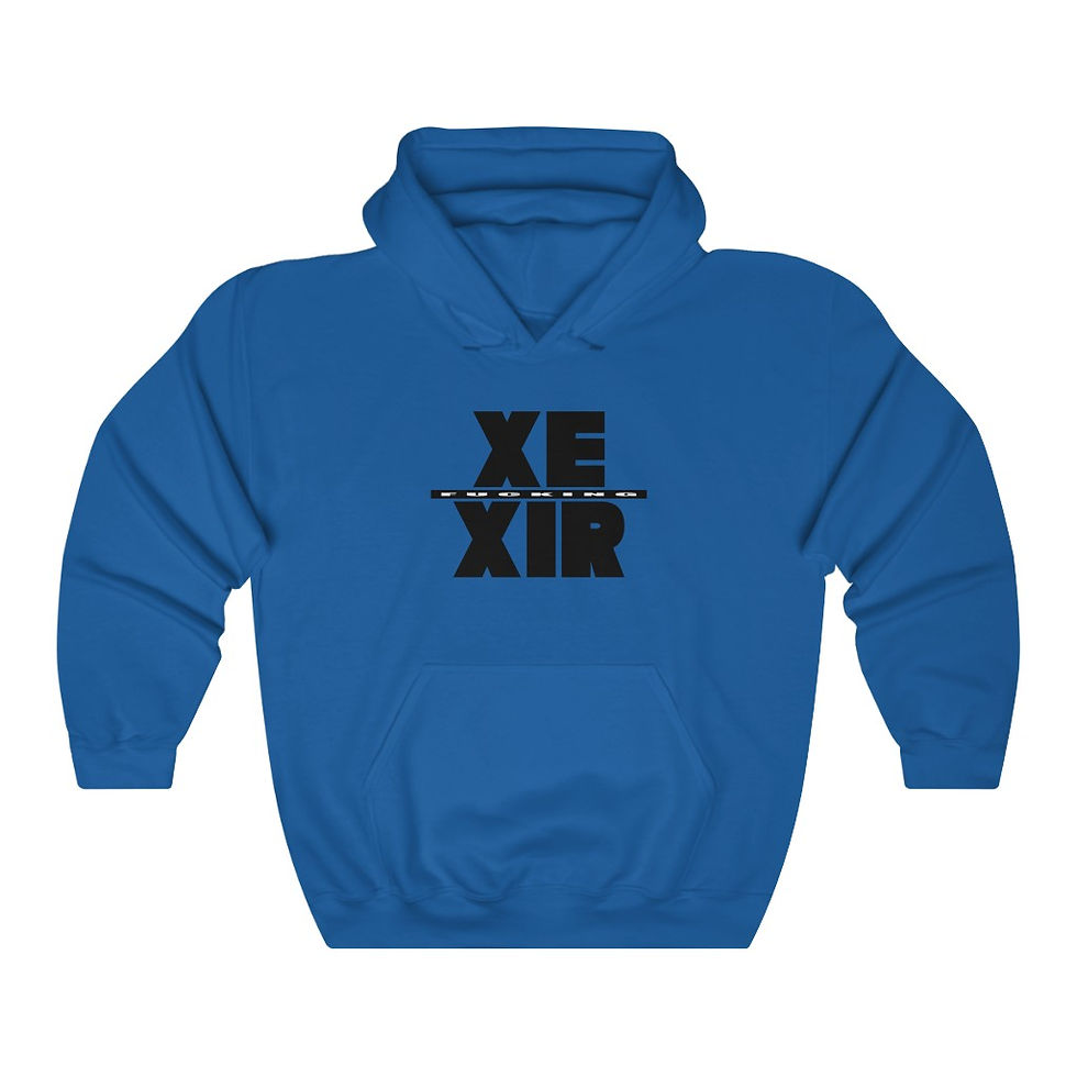 Thumbnail: Boldnouns Xe Xir Unisex Heavy Blend™ Hooded Sweatshirt