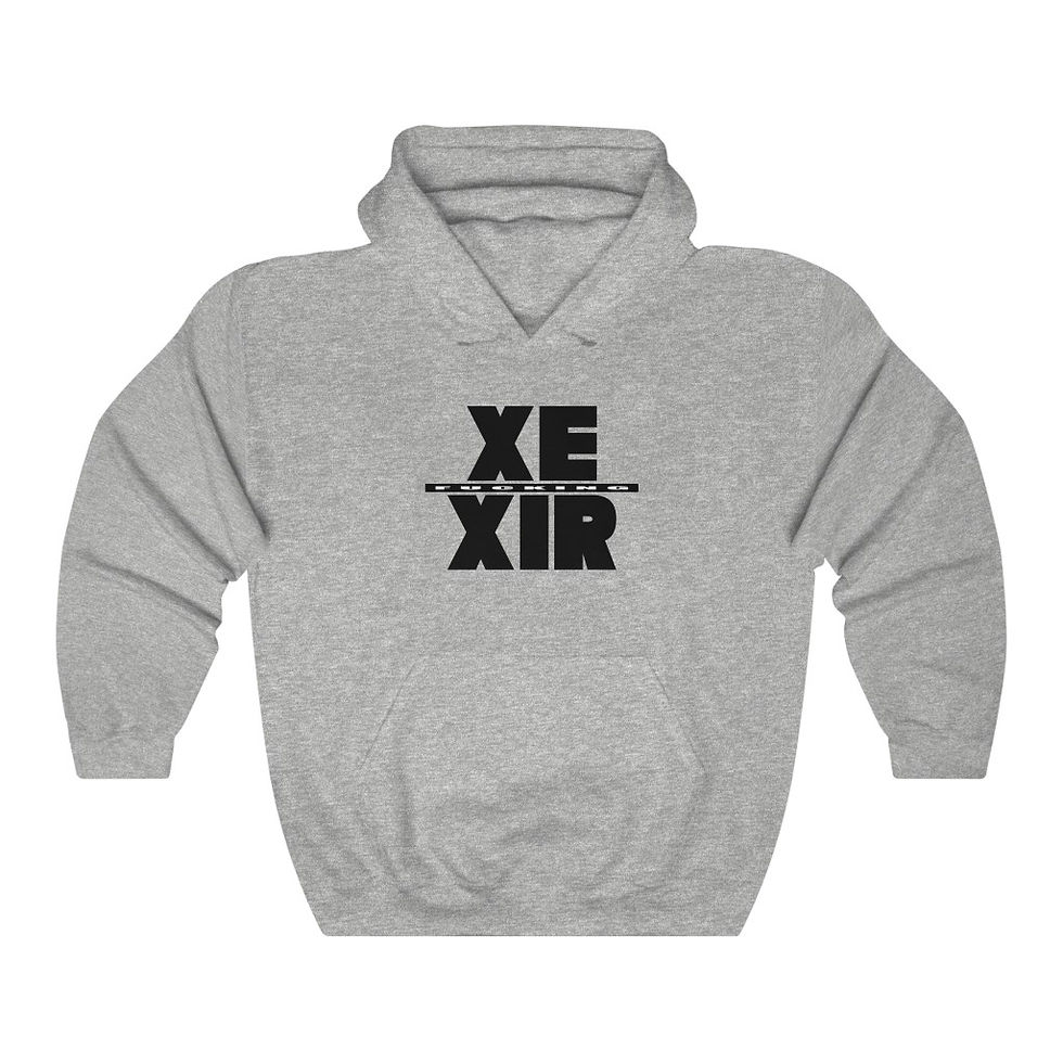Thumbnail: Boldnouns Xe Xir Unisex Heavy Blend™ Hooded Sweatshirt