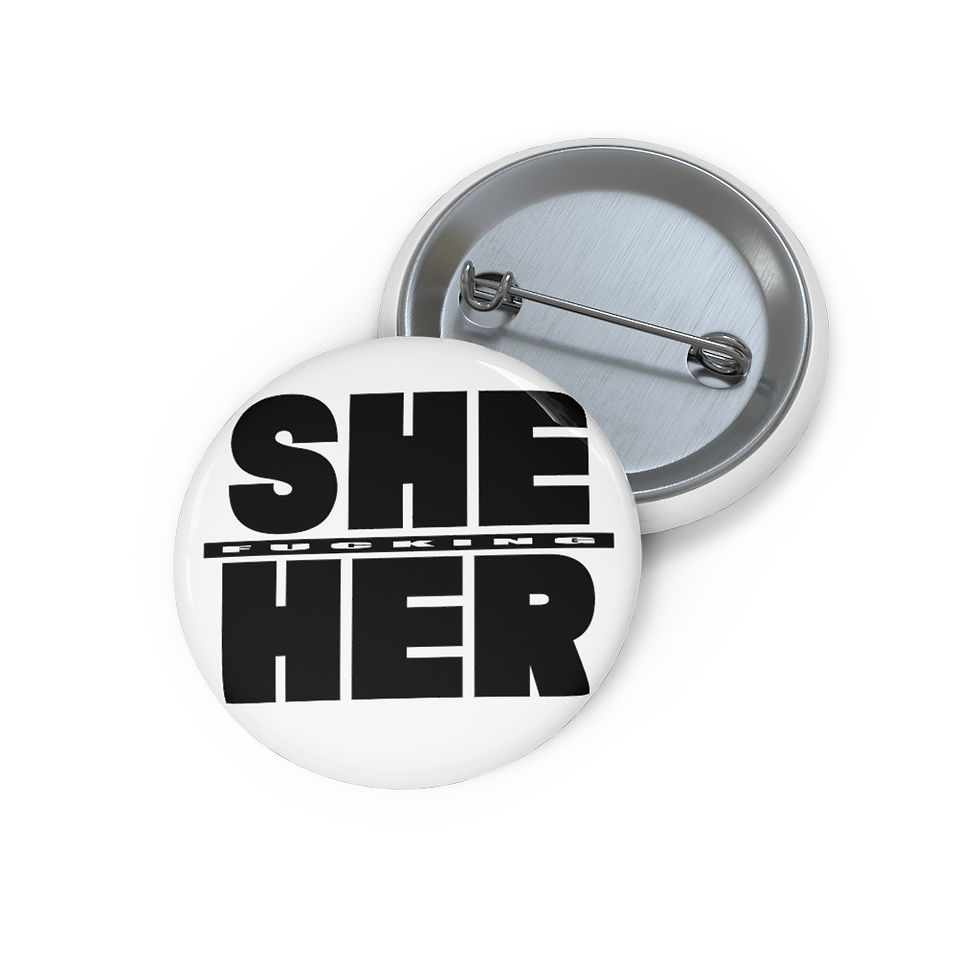 Thumbnail: Boldnouns She Her Custom Pin Buttons