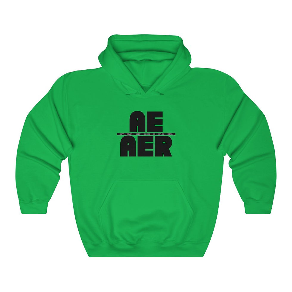 Thumbnail: Boldnouns Ae Aer Unisex Heavy Blend™ Hooded Sweatshirt