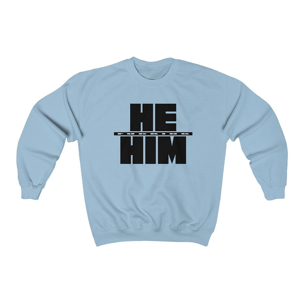 Thumbnail: Boldnouns He Him Unisex Heavy Blend™ Crewneck Sweatshirt