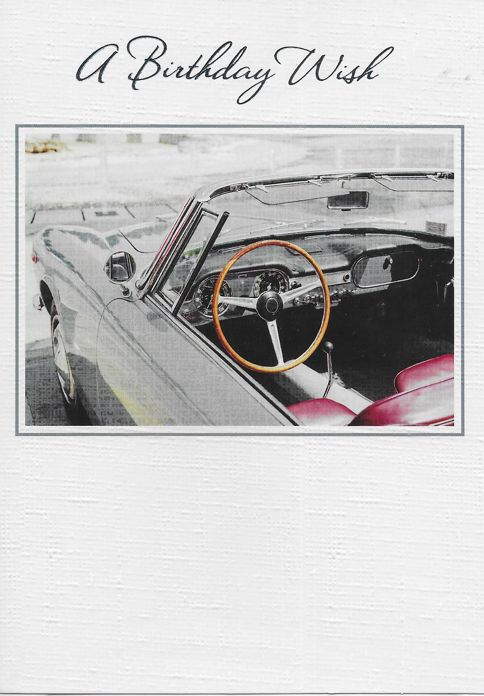 Thumbnail: A male birthday card (Open top car)