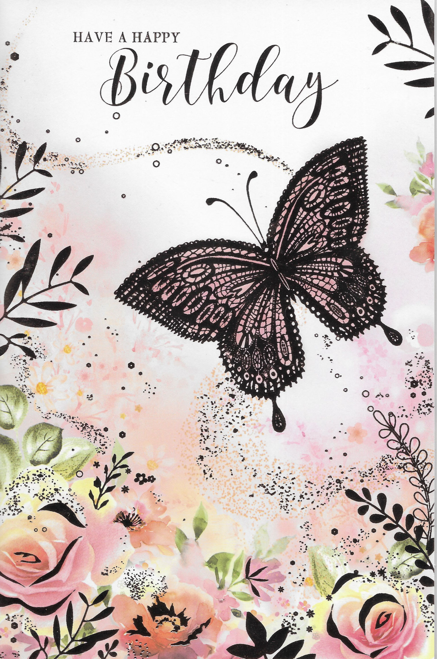 A Female Birthday card (Butterfly)