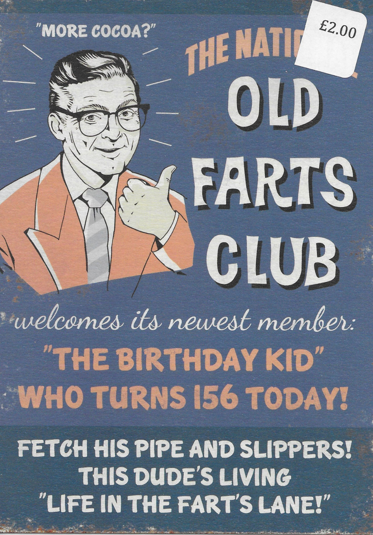 Old Farts Club, Birthday card