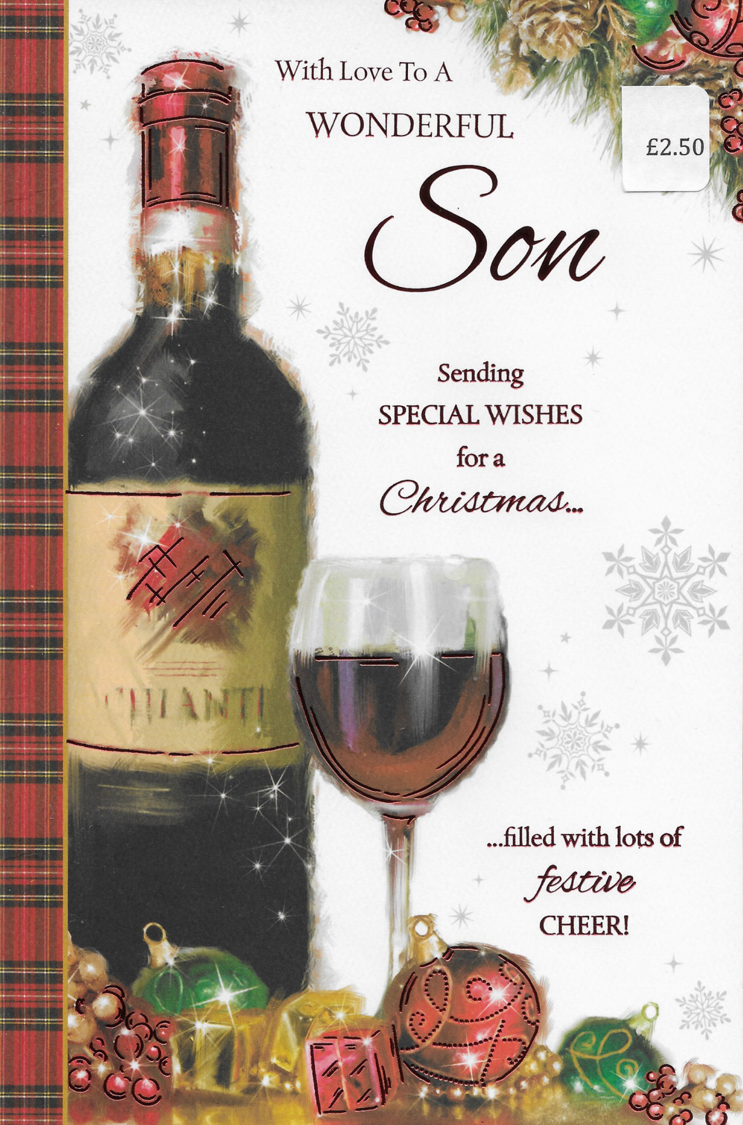 A Son Christmas card