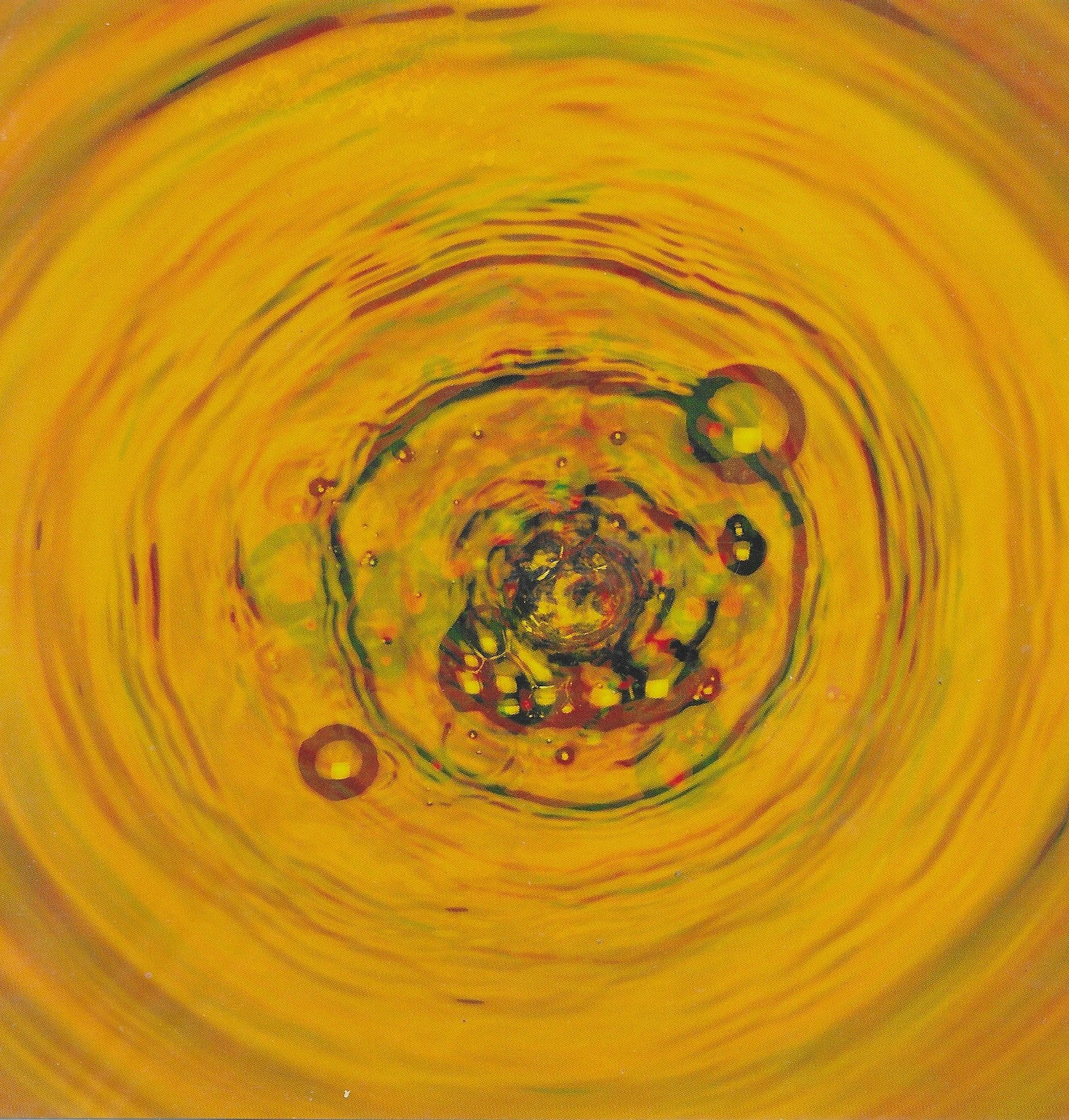 Yellow Bubbles, blank card (50p Just in June offer)