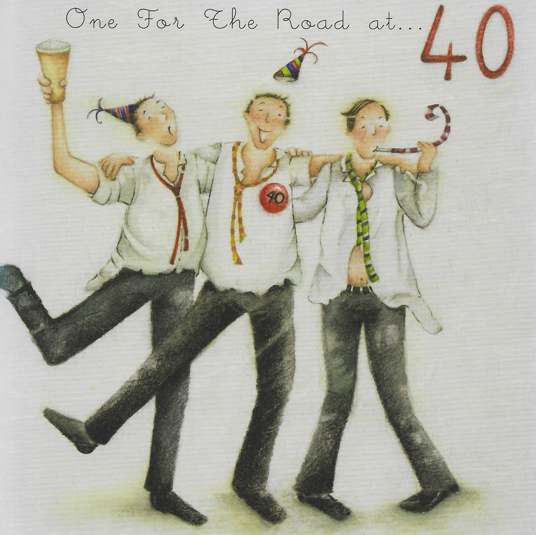 A Male 40th birthday card