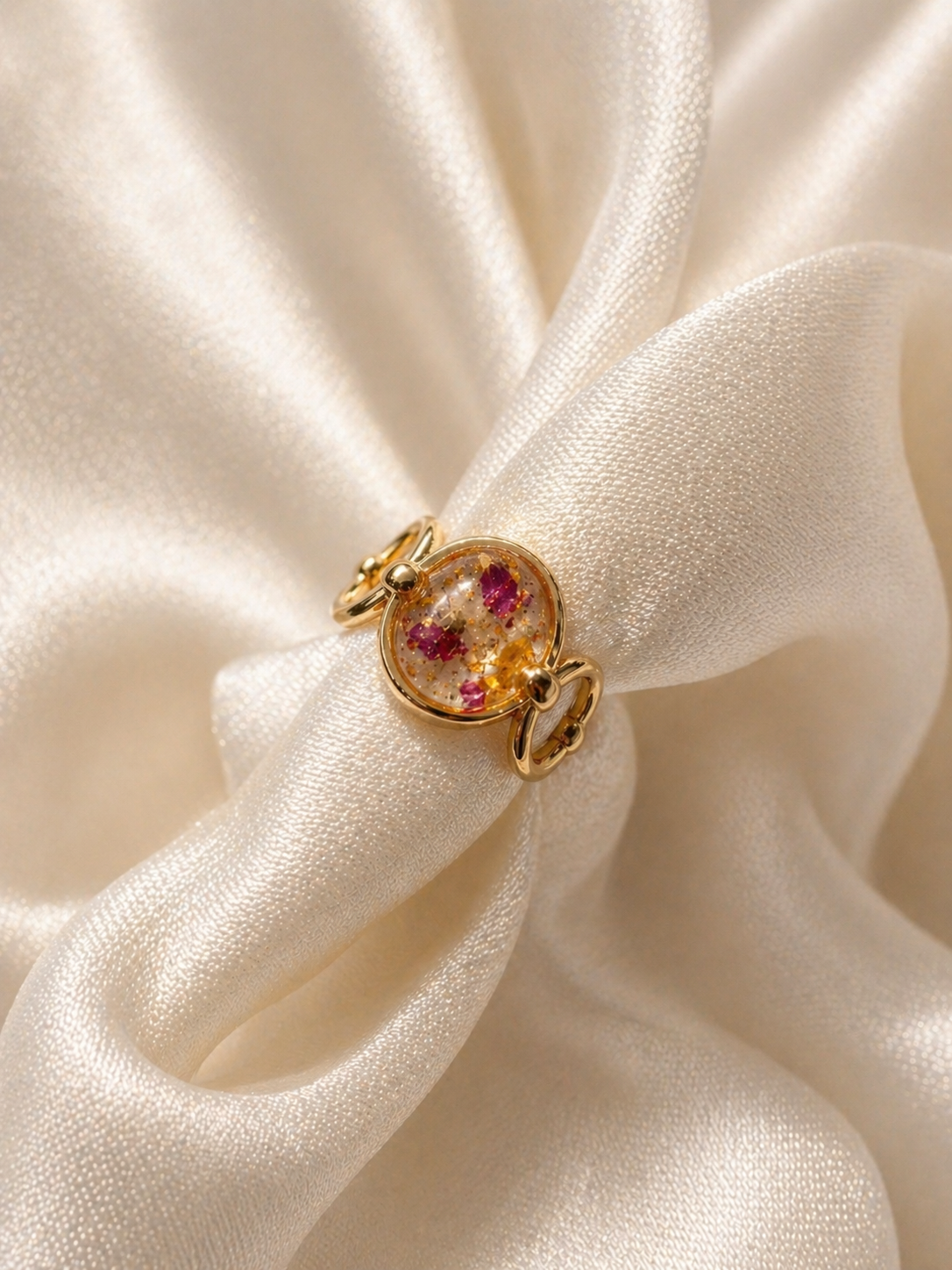 Bague Perfecta - Pétales de fleurs.