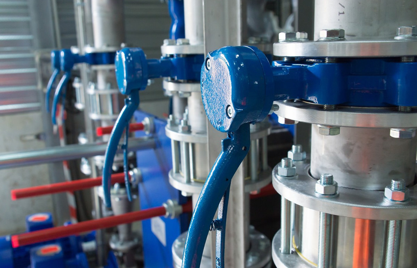 Plant room pipe infrastructure