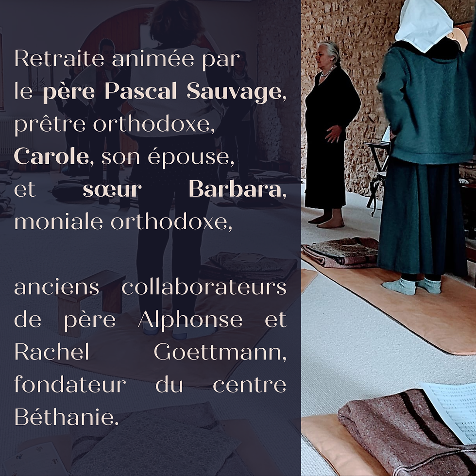 animateur retraite carême béthanie