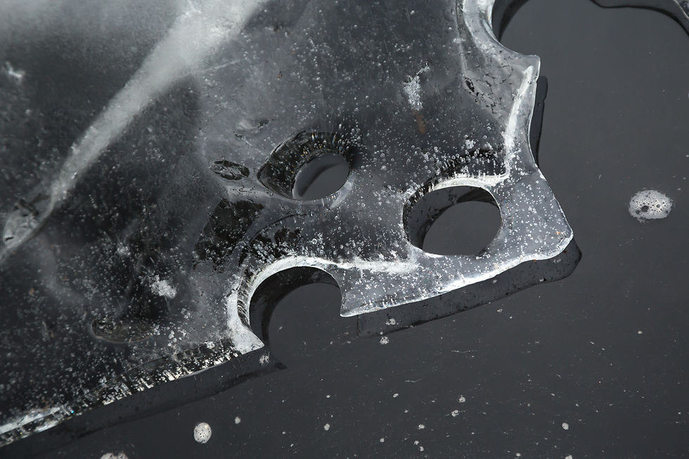 Ice face on Lake Opeongo 2018