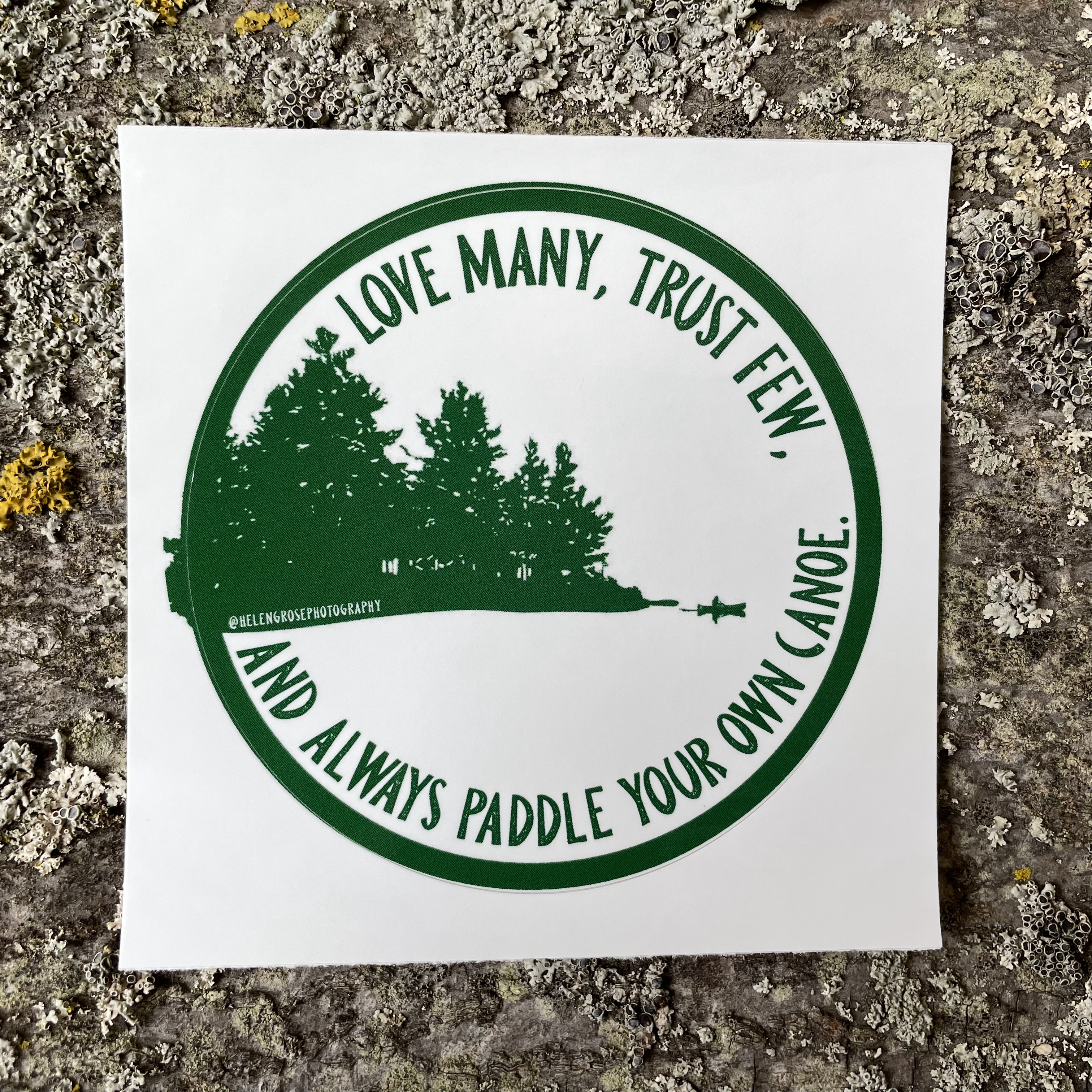 Solo Paddle Sticker