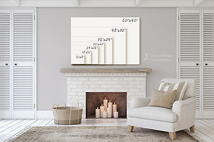 Canvasses stacked by size