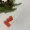 Thumbnail: Orange Assymetrical Glass Necklace