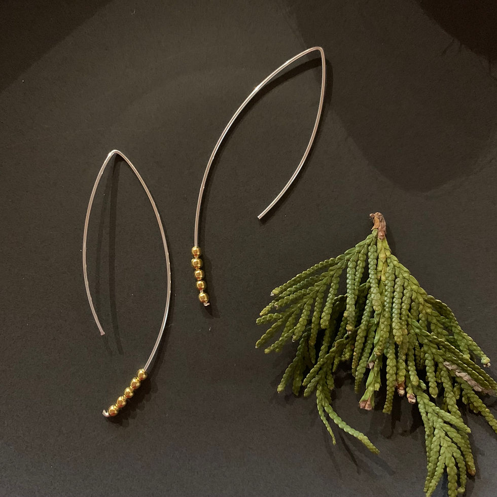 Thumbnail: Metal Bead Earrings