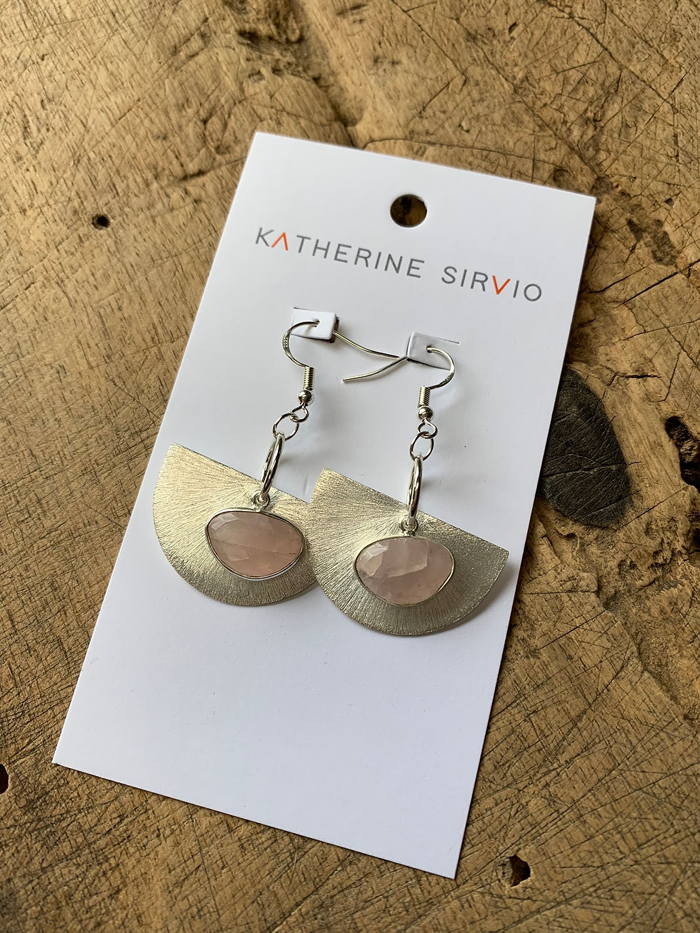 Thumbnail: Rose Quartz Earrings