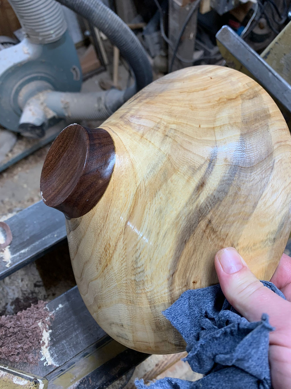 Thumbnail: Elm and Walnut Bowl