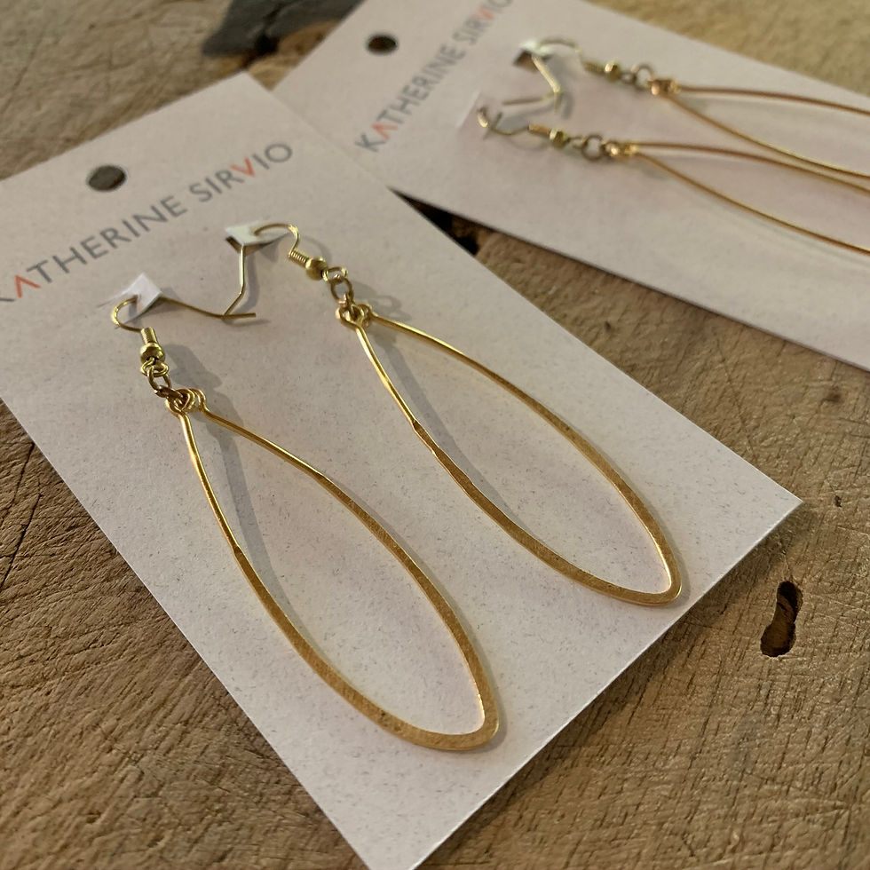 Thumbnail: Leaf Wire Earrings