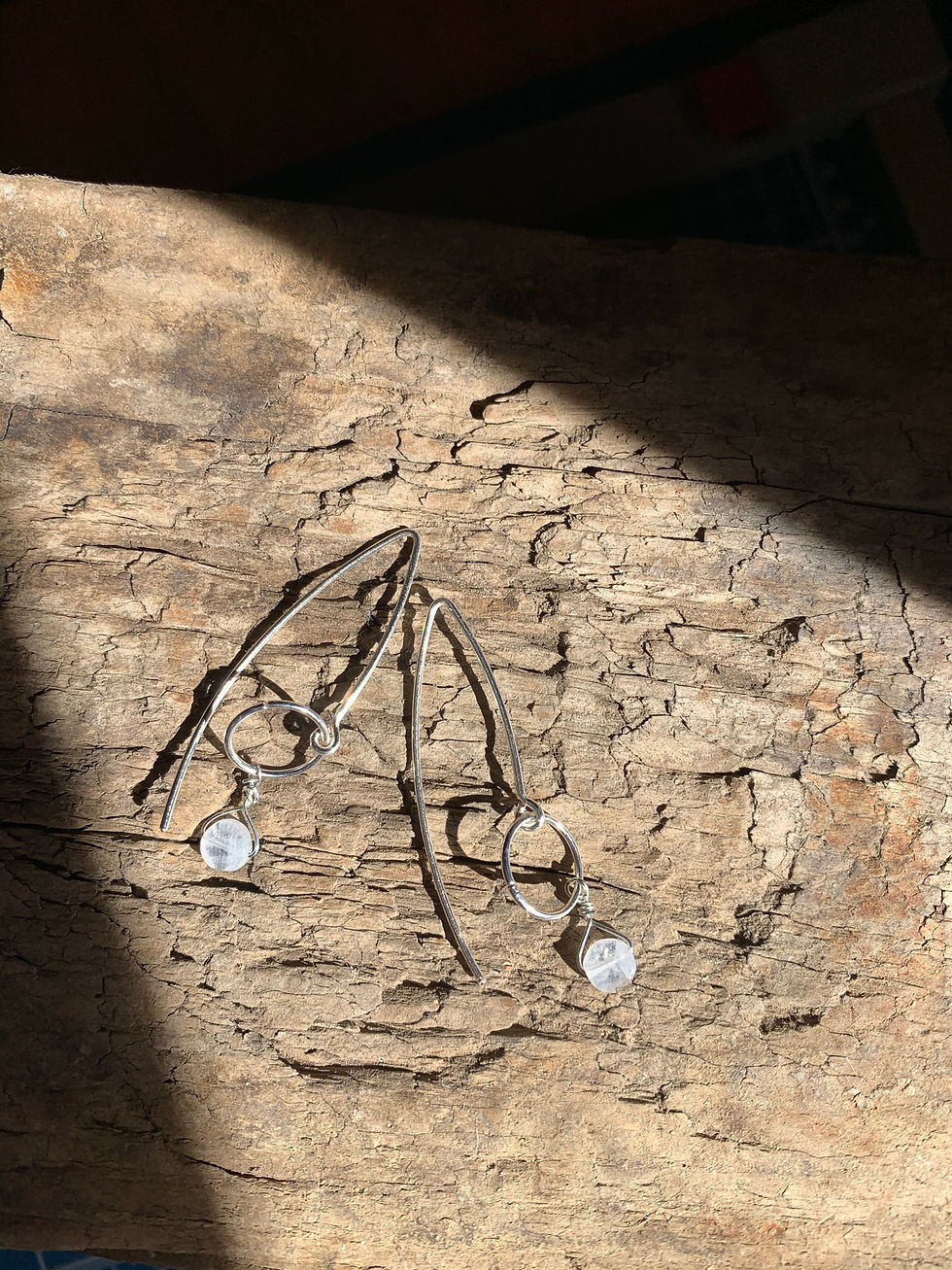Thumbnail: Silver + Quartz Earrings