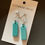 Thumbnail: Turquoise Geometric Earrings