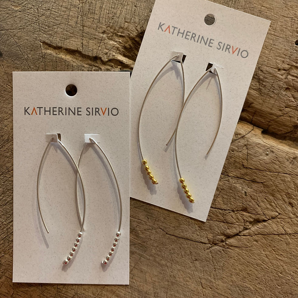 Thumbnail: Metal Bead Earrings