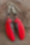 Cardinal Secondary Feather Earrings-Bone