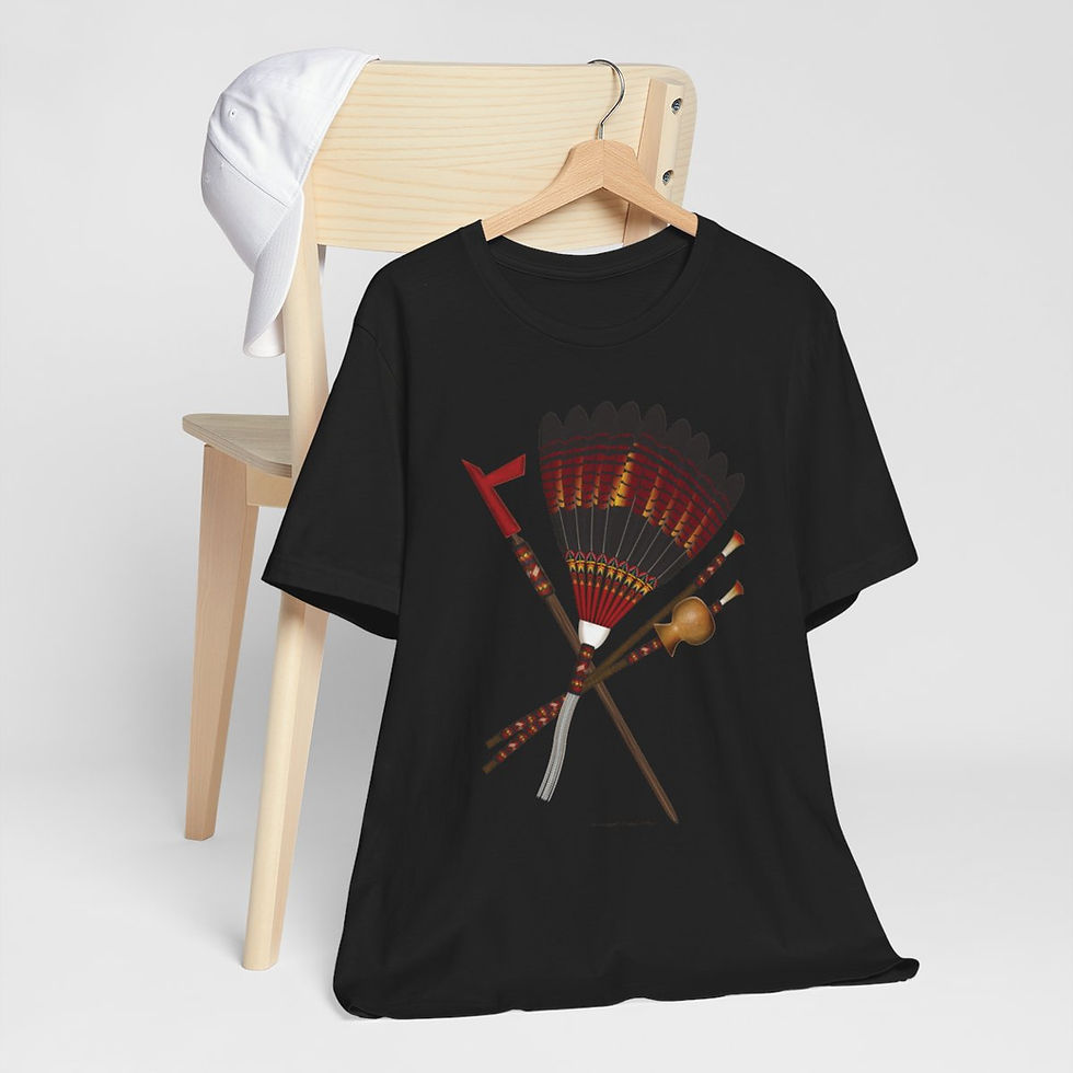 Thumbnail: Red-tailed Black Cockatoo Road Man Set Unisex T-shirt