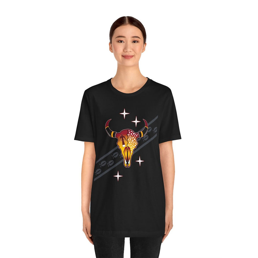 Thumbnail: Four Direction Buffalo Skull Unisex T-shirt