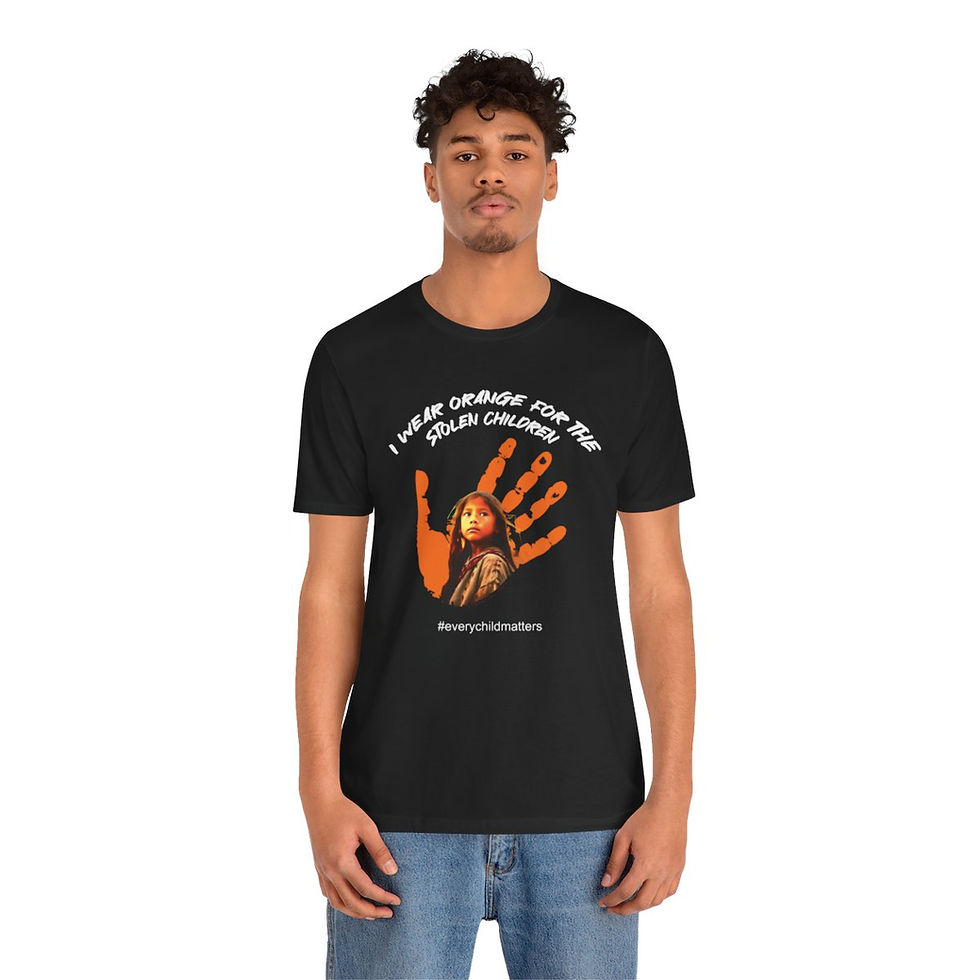 Thumbnail: I Wear Orange For The Stolen Children Handprint Unisex T-shirt
