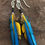 Thumbnail: Macaw (Blue & Gold) Bone Feather Jewelry