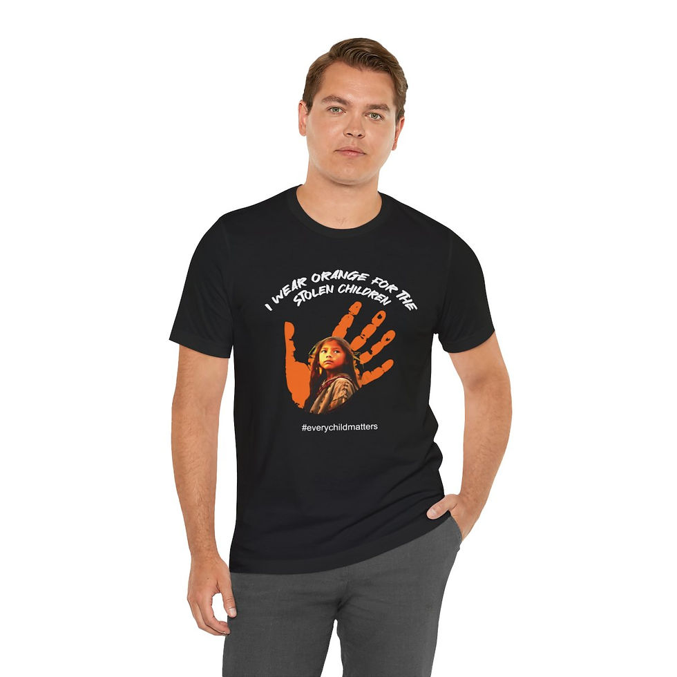 Thumbnail: I Wear Orange For The Stolen Children Handprint Unisex T-shirt