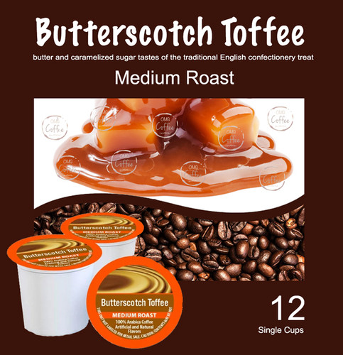 Single Cup Butterscotch Toffee Coffee | Omg Coffee Company