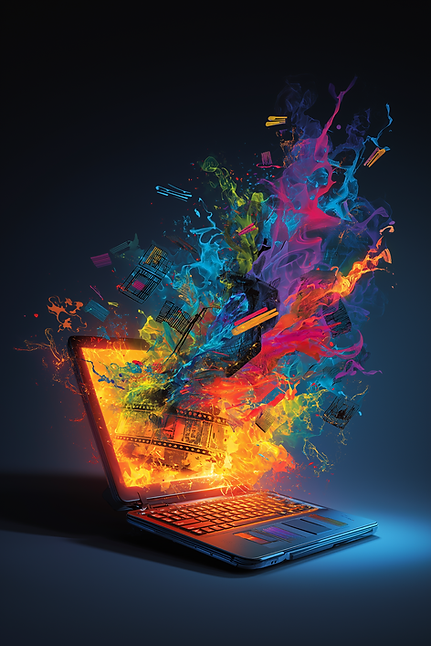 divine_nexus_A_glowing_laptop_or_tablet_emitting_vibrant_creati_b2c0e9f6-a1d3-4306-bef0-1e
